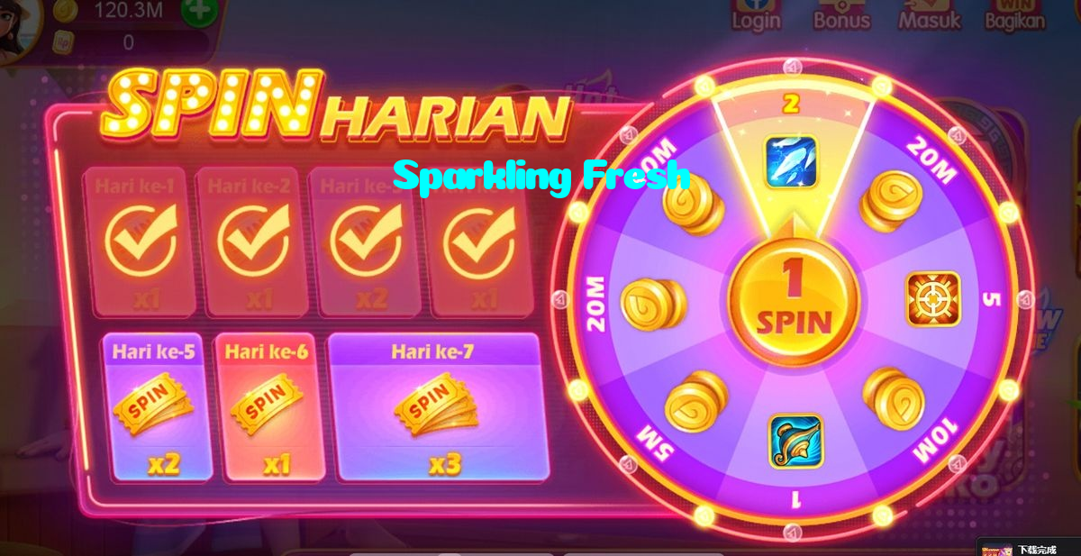 Sparkling Fresh casino presented on mobile device in Pakistan with slots and live games